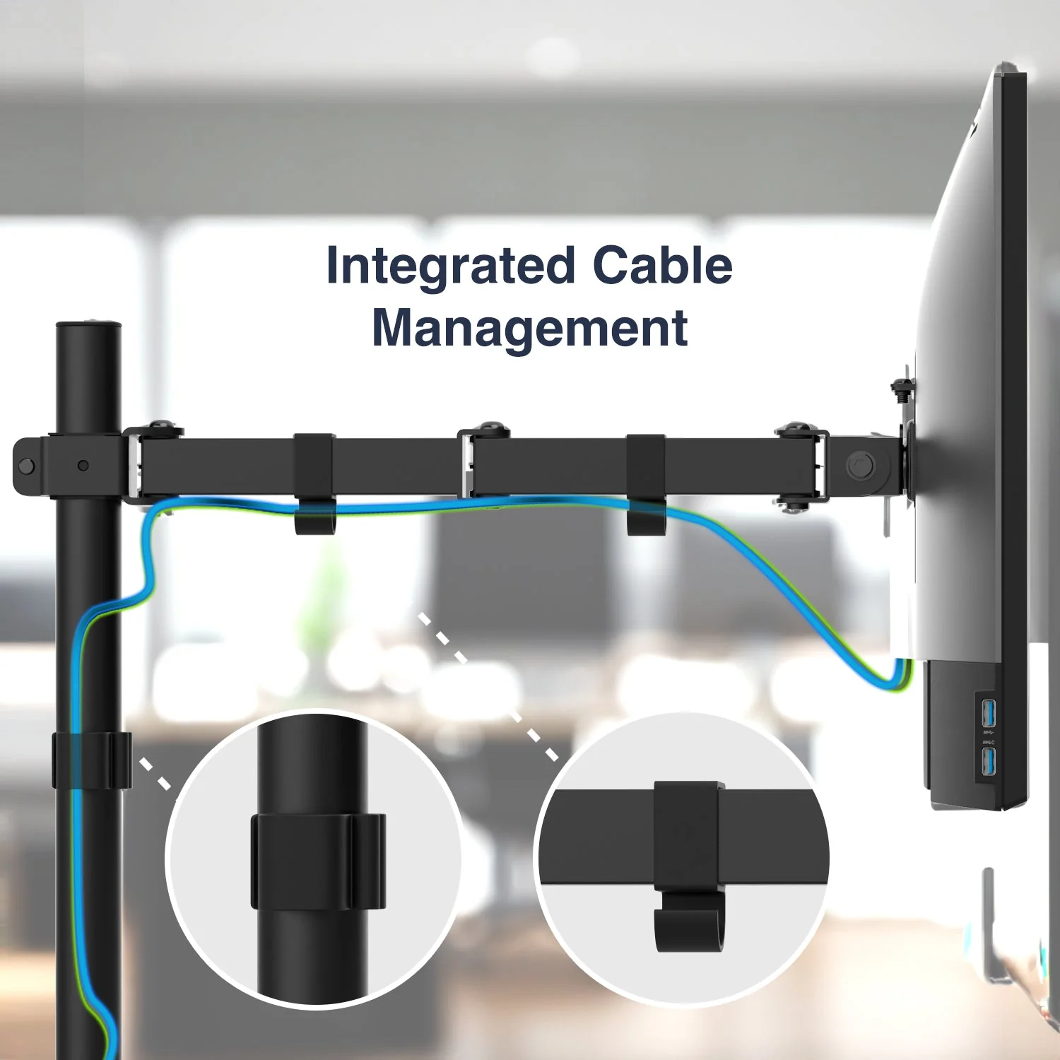 Desky Dual Eco Monitor Mount - Image 3