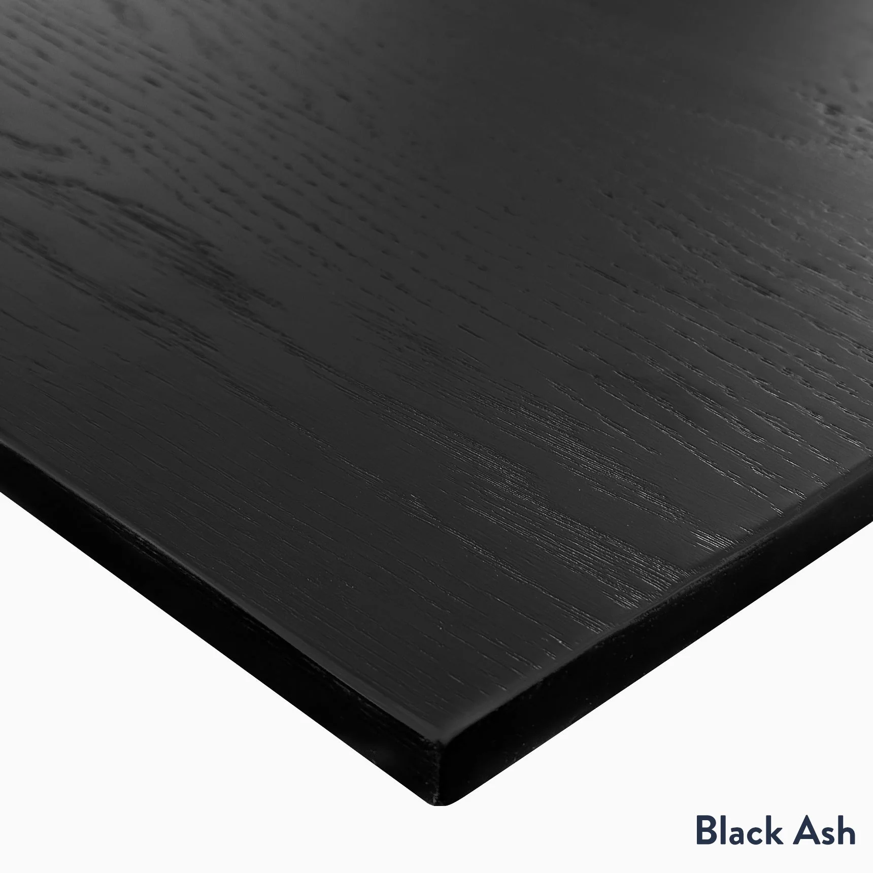 Desky Dual Hardwood Sit Stand Desk 150cm (Black Ash Desktop/Space Grey Frame) - Image 2