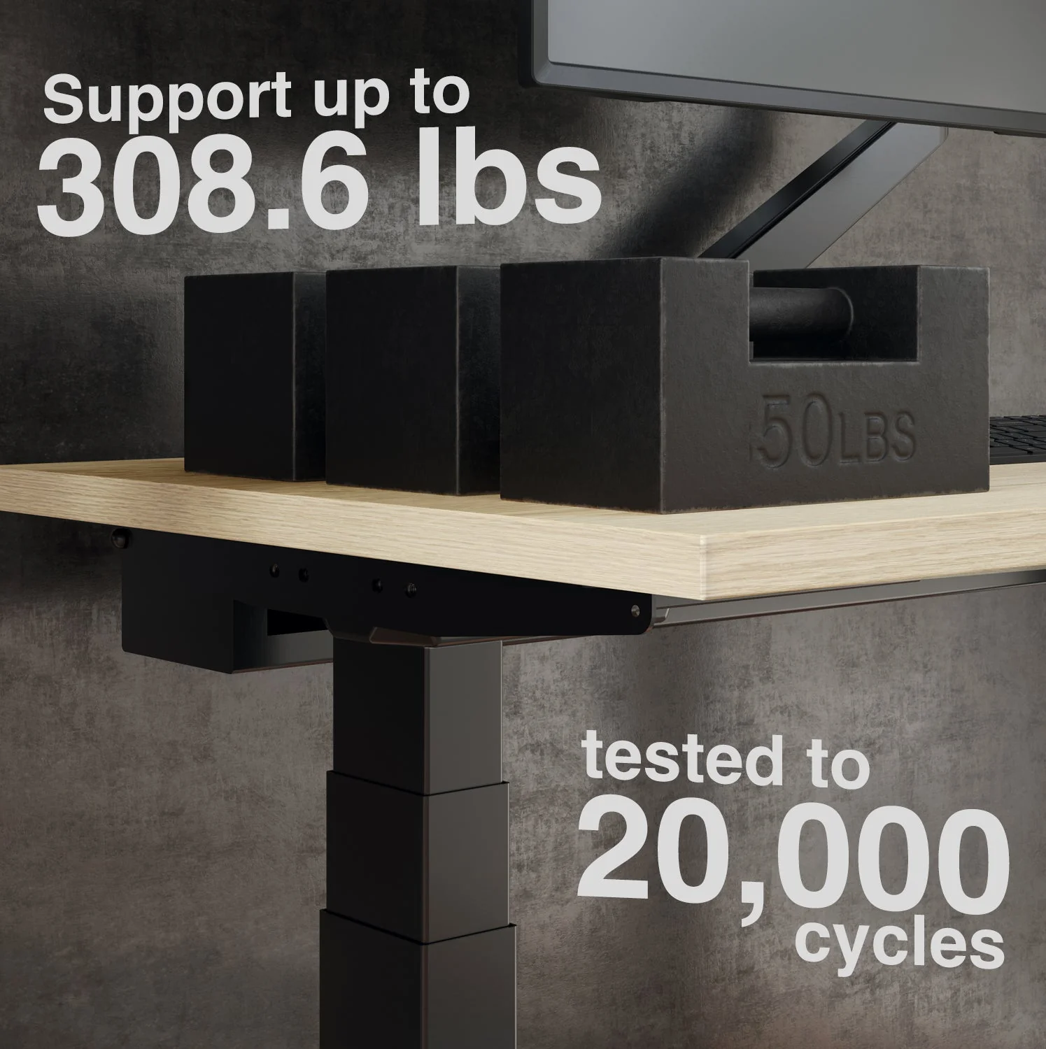 Desky Dual Mini Sit Stand Desk 1100x600 Black Desktop and Grey Frame - Image 9