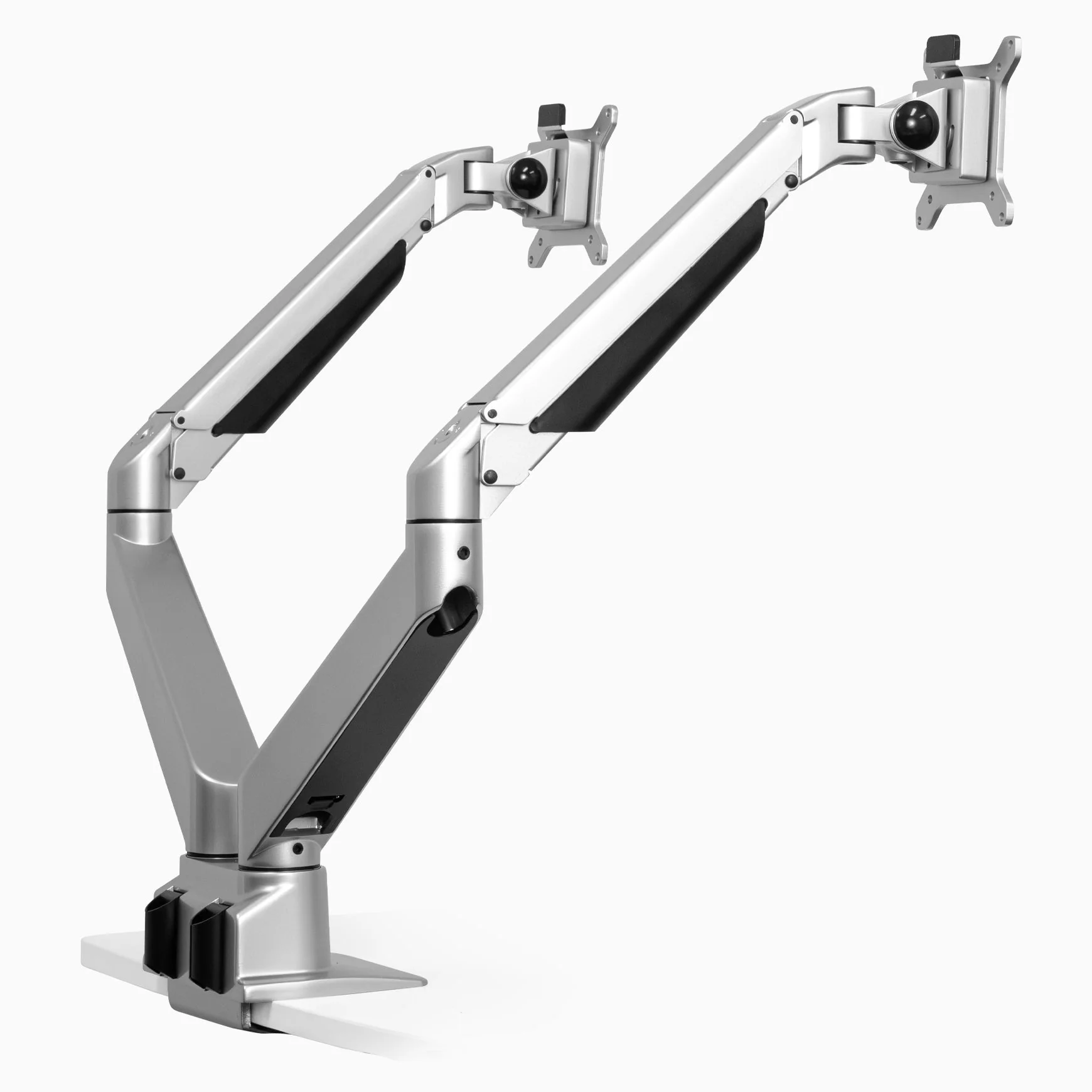 Desky Dual Monitor Arm - Silver - Image 3