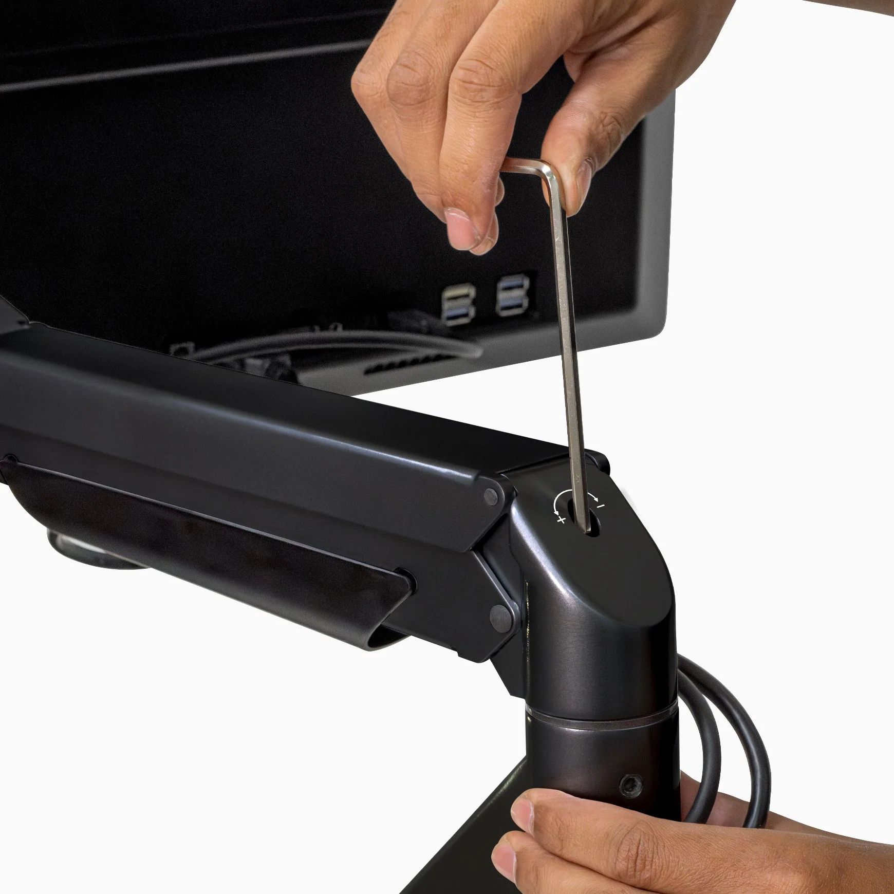 Desky Dual Monitor Arm - White - Image 9