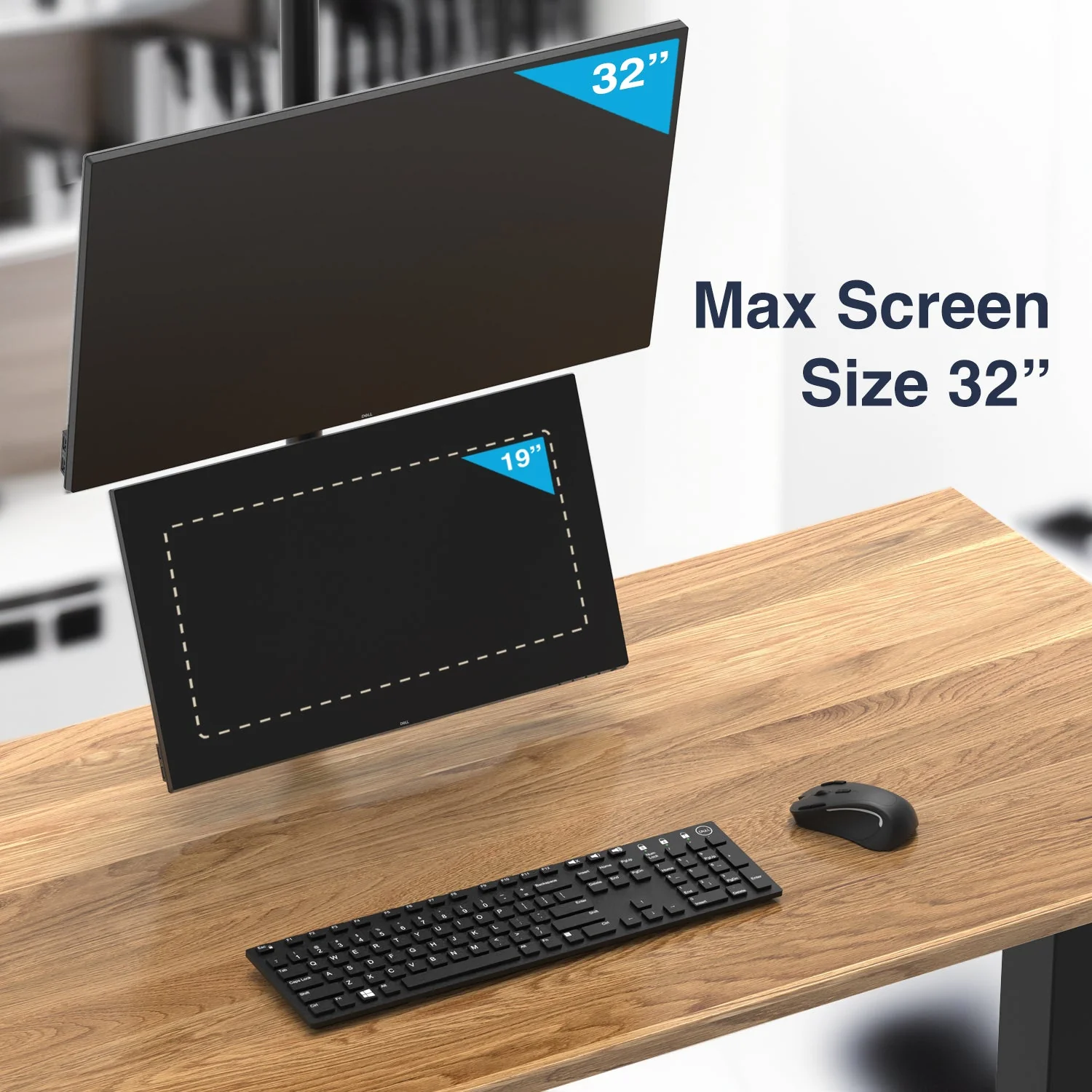 Desky Eco Vertical Monitor Mount - White - Image 9