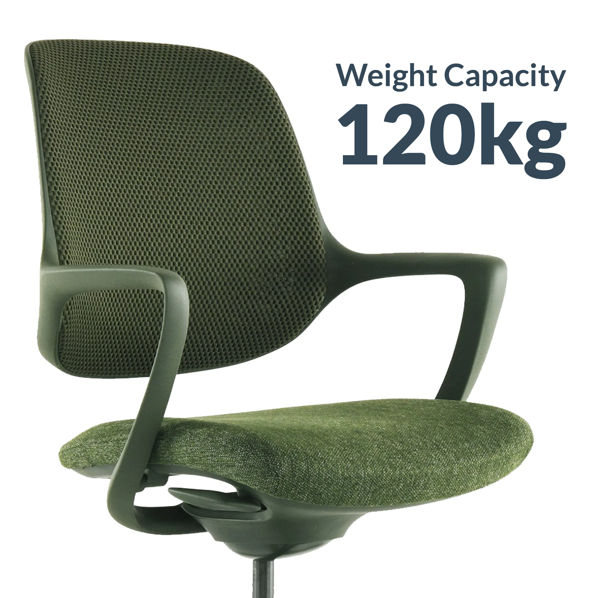 Desky Evoque Low Back Office Chair - Wheat / No - Image 3