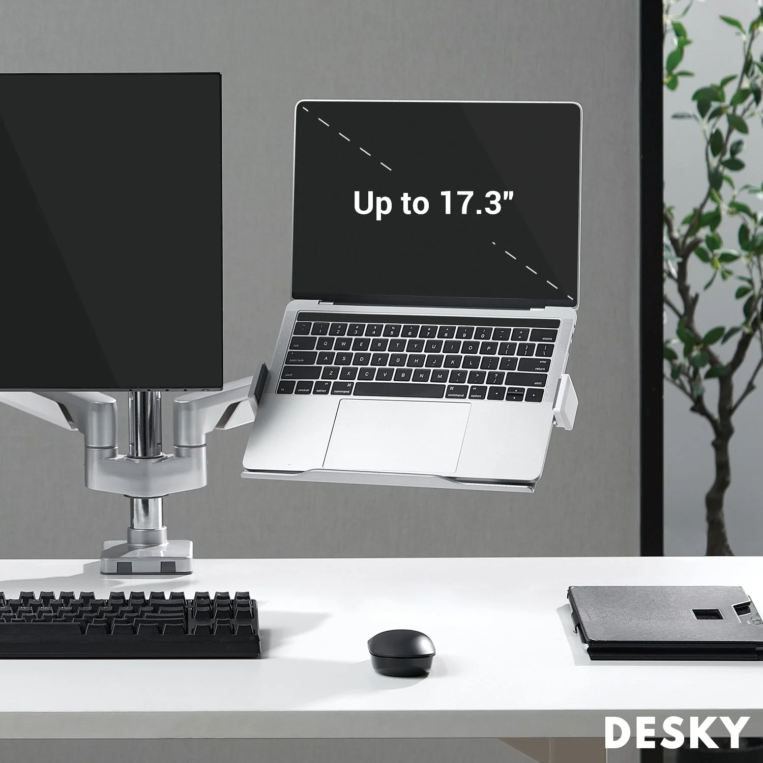 Desky Expandable Laptop Mount - Black - Image 3
