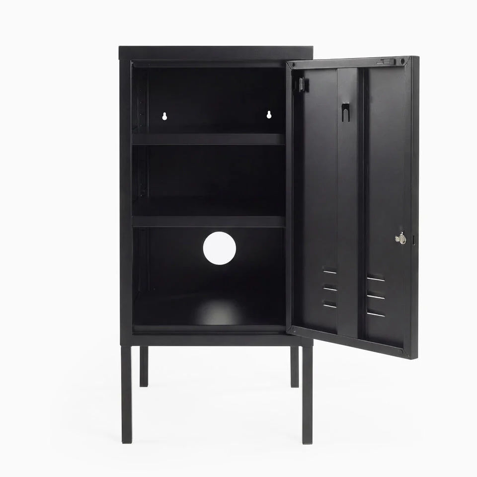 Desky Oslo Metal Locker Cabinet - Black / Right Opening - Image 5