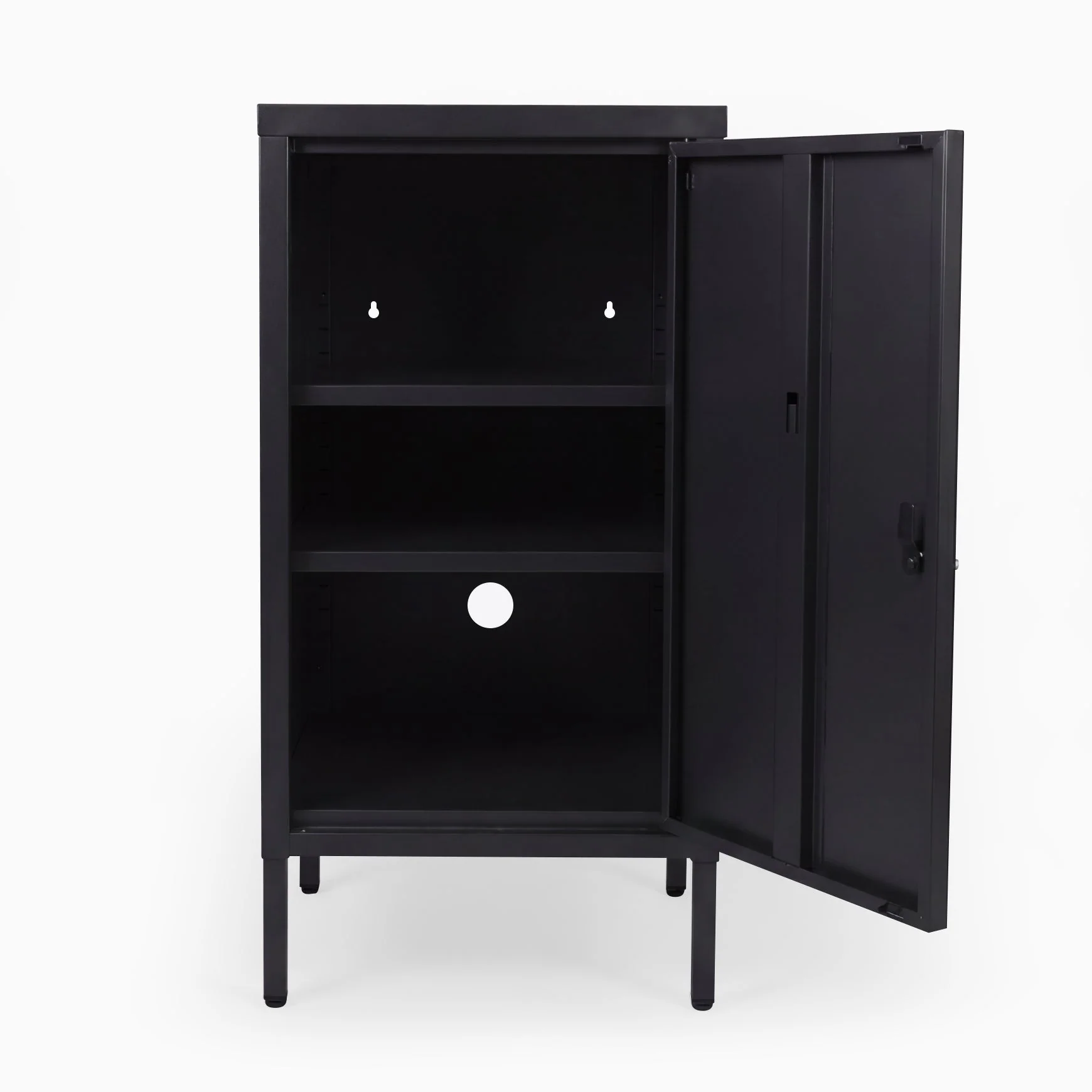 Desky Sidekick Metal Locker Cabinet - Black / Right Opening - Image 3