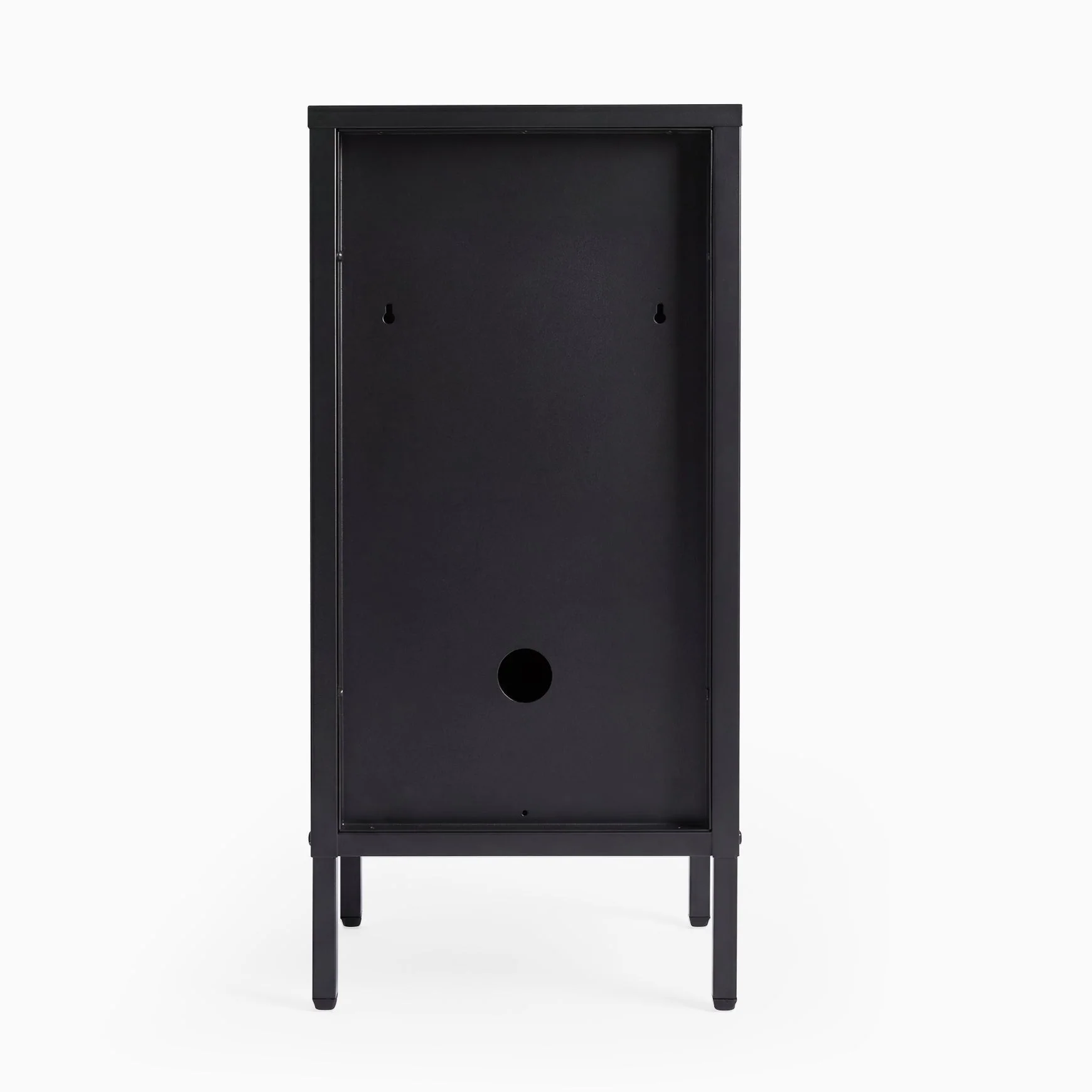 Desky Sidekick Metal Locker Cabinet - Dark Grey / Left Opening - Image 2