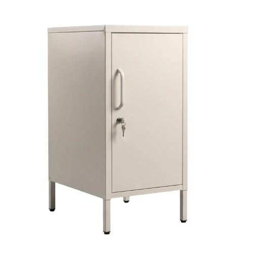 Desky Sidekick Metal Locker Cabinet - Wheat / Right Opening
