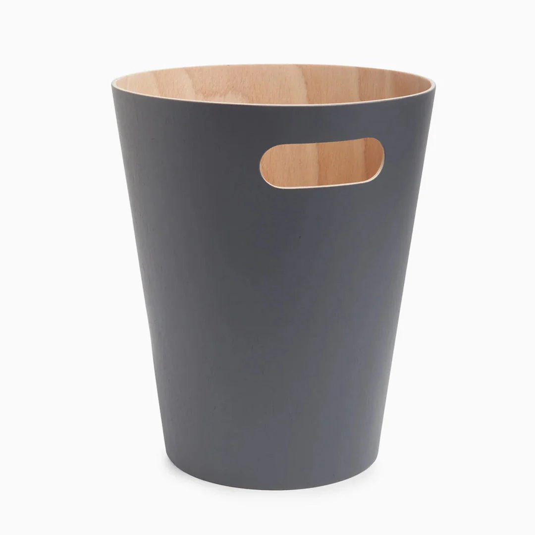 Desky Wooden Rubbish Bin - Walnut - Image 7