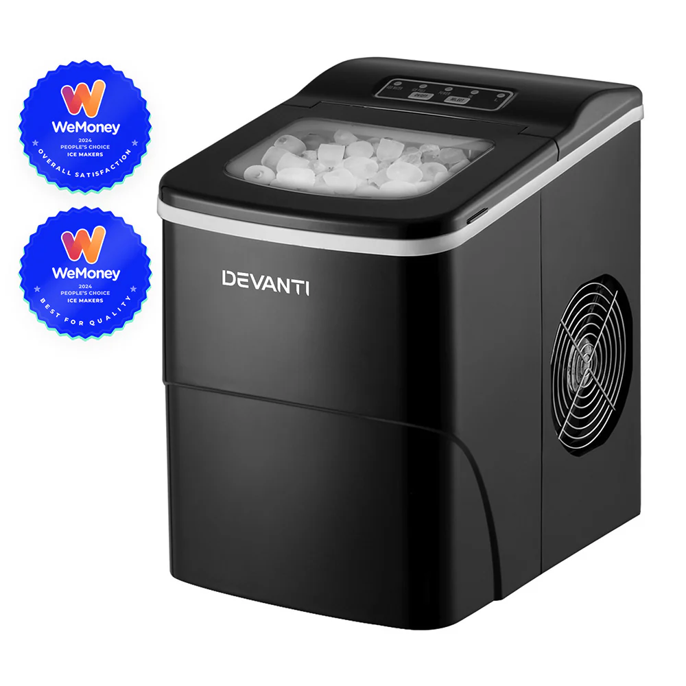 Devanti 12kg Ice Maker Machine (Black) - Image 2