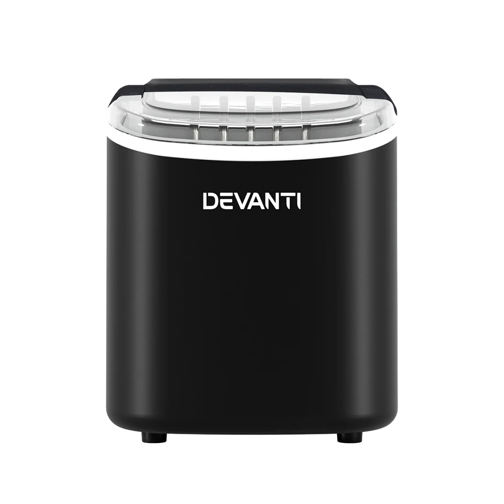Devanti 12kg Ice Maker Machine with Self-cleaning (Black) - Image 3