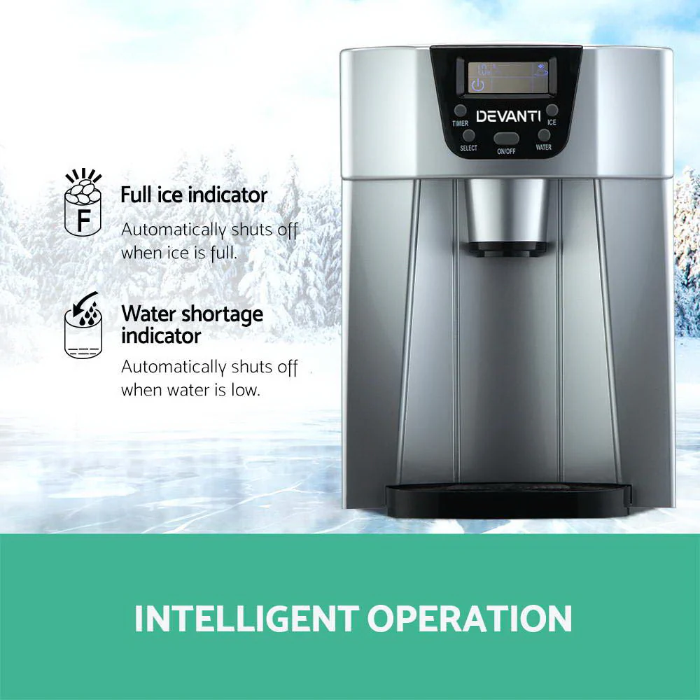 Devanti 12kg Ice Maker Machine with Water Dispenser - Image 5