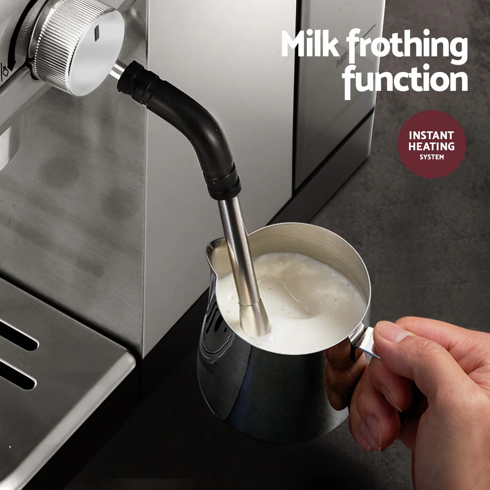 Devanti 20 Bar Coffee Machine Espresso Cafe Maker - Image 5