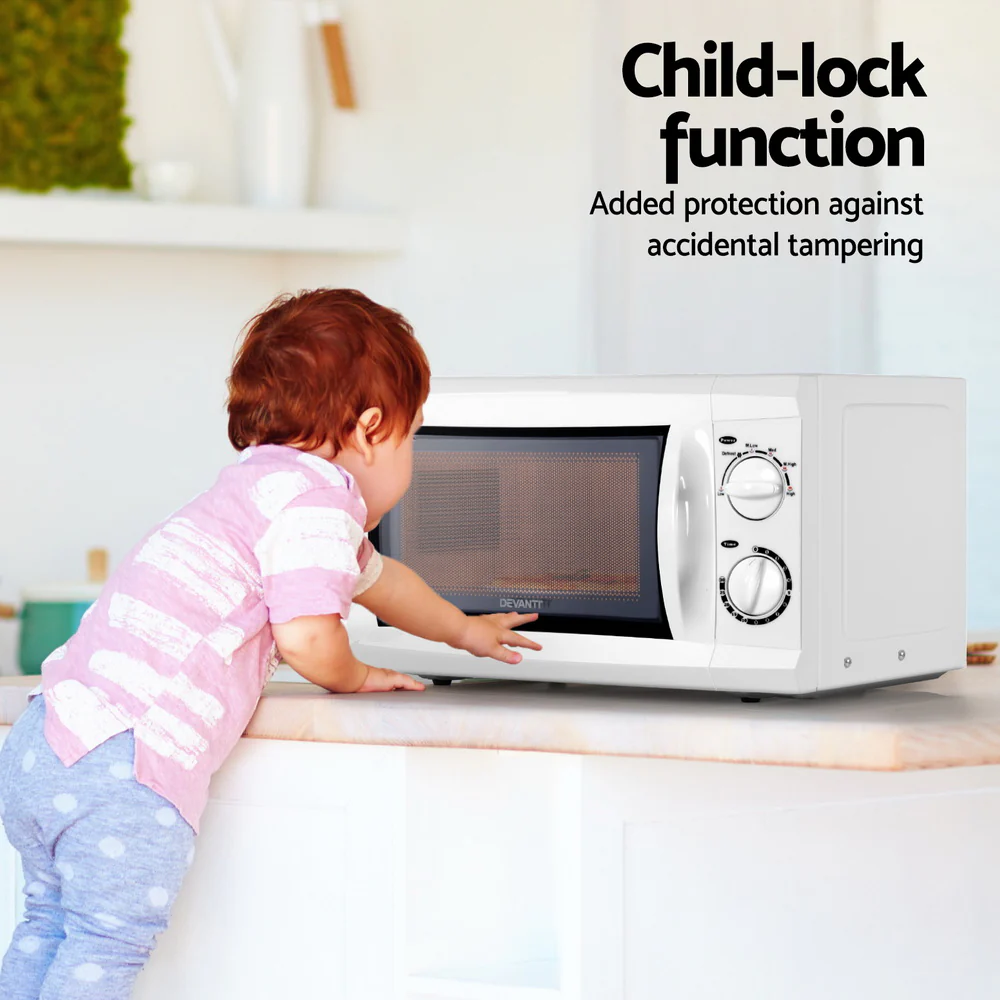 Devanti 20L Microwave Oven 700W (White) - Image 5
