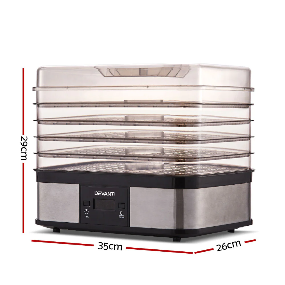 Devanti 5 Trays Food Dehydrator - Image 2