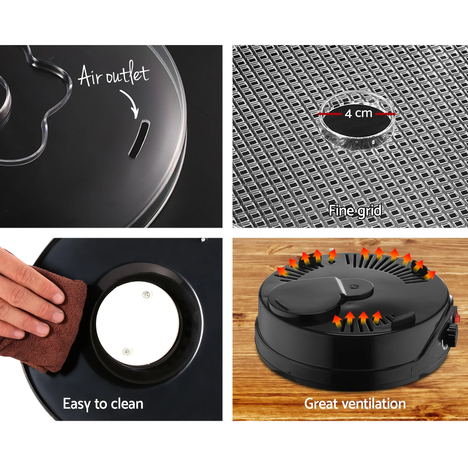 Devanti 5 Trays Food Dehydrator (Black) - Image 6