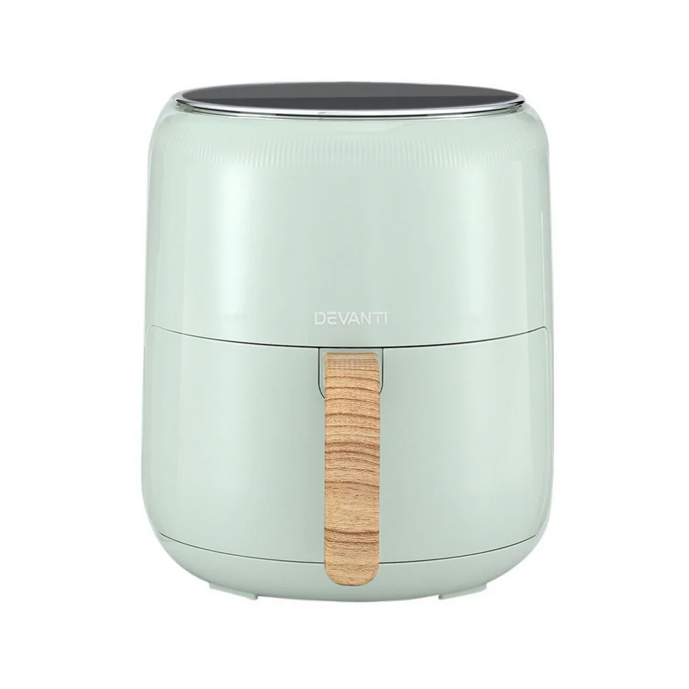 Devanti 5L Air Fryer Touch Control 1500W (Green) - Image 3