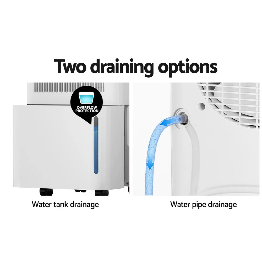 Devanti Dehumidifier 12L Air Purifier (White) - Image 5