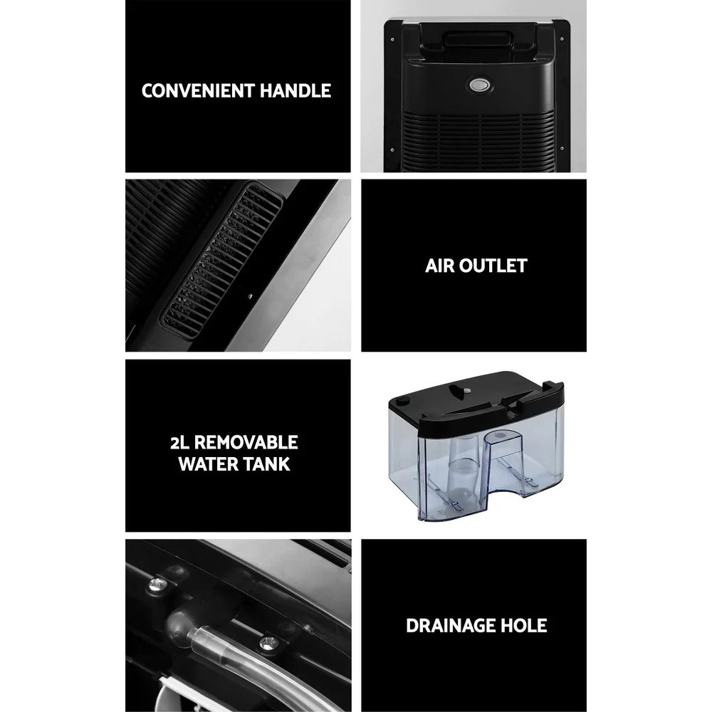 Devanti Dehumidifier 2L Air Purifier (Black) - Image 6