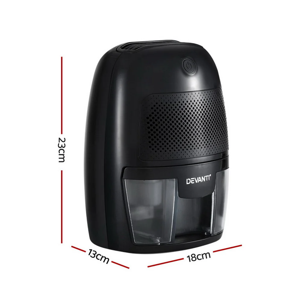 Devanti Dehumidifier 600ML Air Purifier (Black) - Image 2