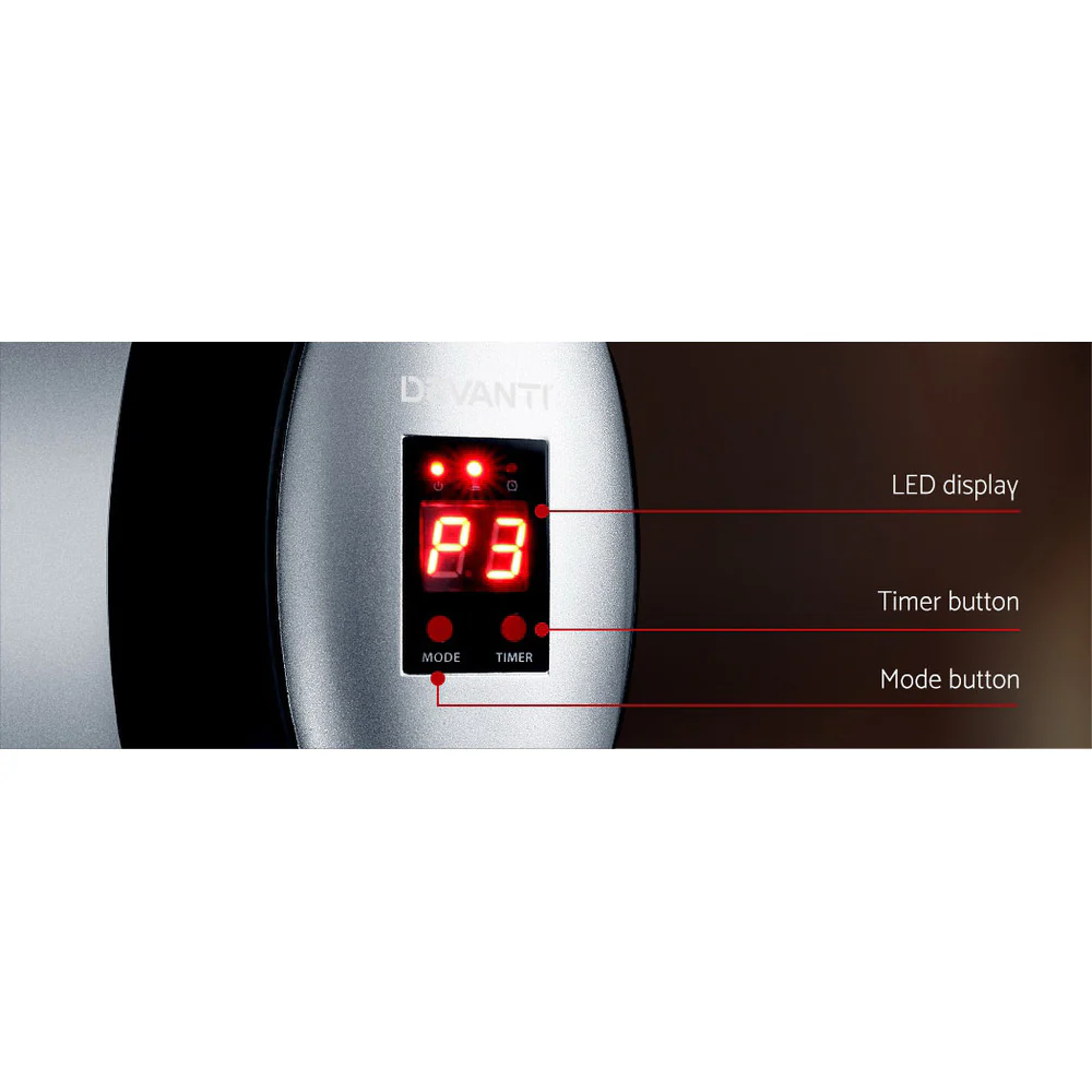 Devanti Electric Strip Heater Radiant Heaters 2000W - Image 5