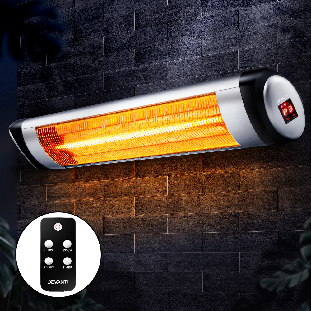 Devanti Electric Strip Heater Radiant Heaters 2000W - Image 7