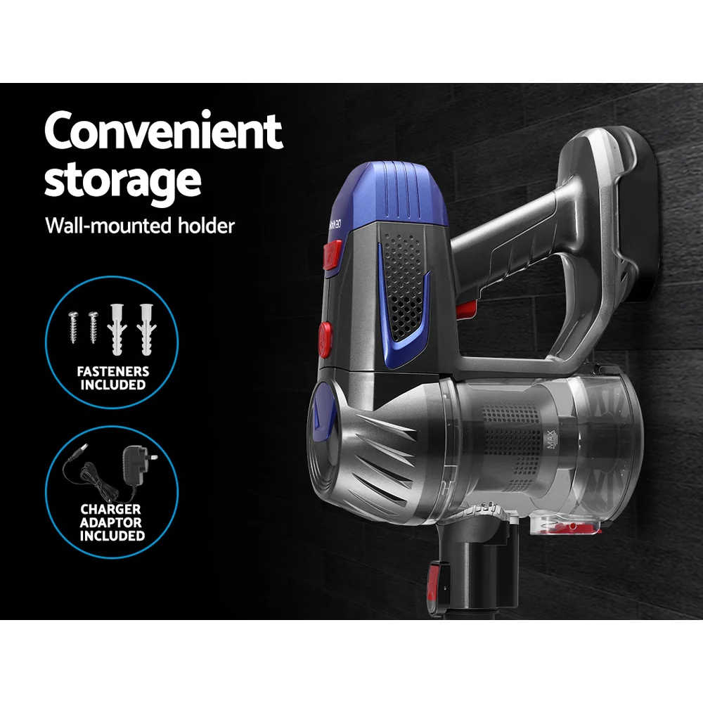 Devanti Stick Vacuum Cleaner Bagless Cordless 150W (Red) - Image 5