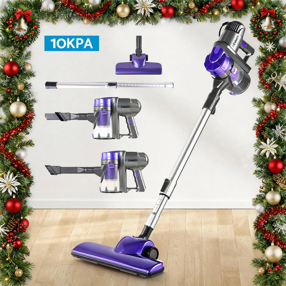 Devanti Stick Vacuum Cleaner Handheld Corded 450W (Purple) - Image 7