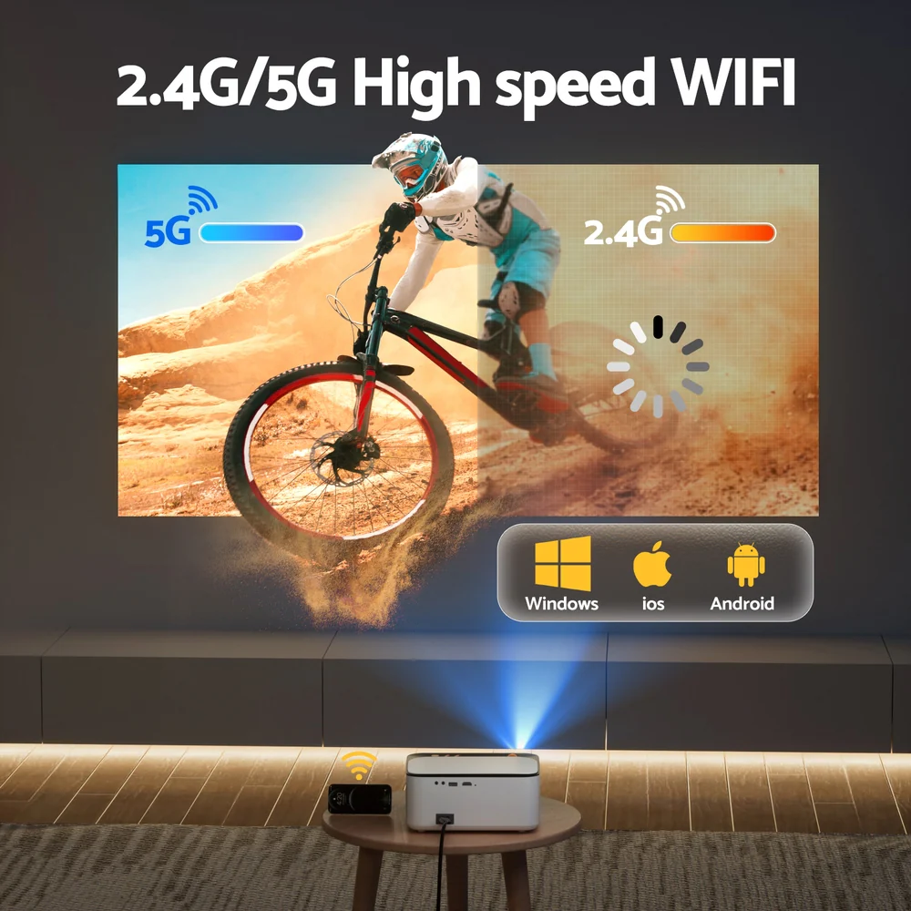 Devanti Video Project 4K 1080P Android 5G Wifi Home Cinema - Image 7
