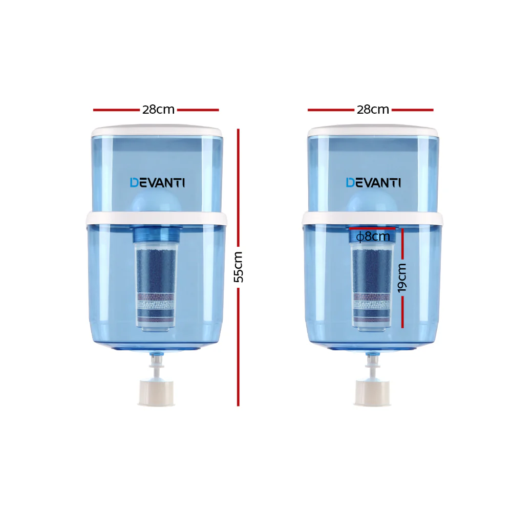 Devanti Water Cooler Dispenser 22L Filter Bottle - Image 2