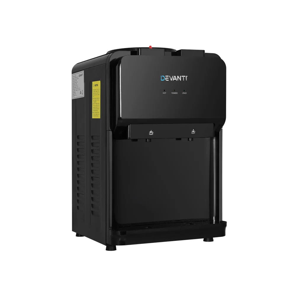 Devanti Water Cooler Dispenser Bench Top Black - Image 3