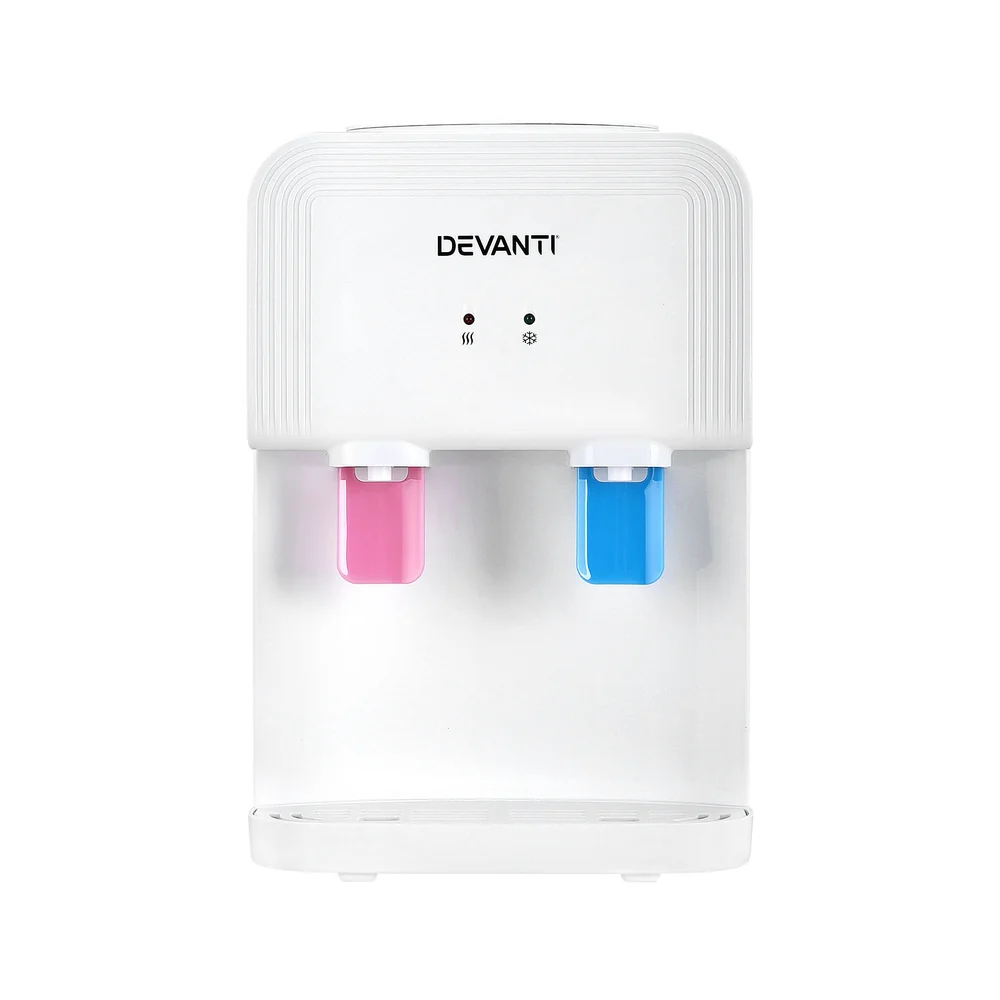 Devanti Water Cooler Dispenser Bench Top White - Image 3