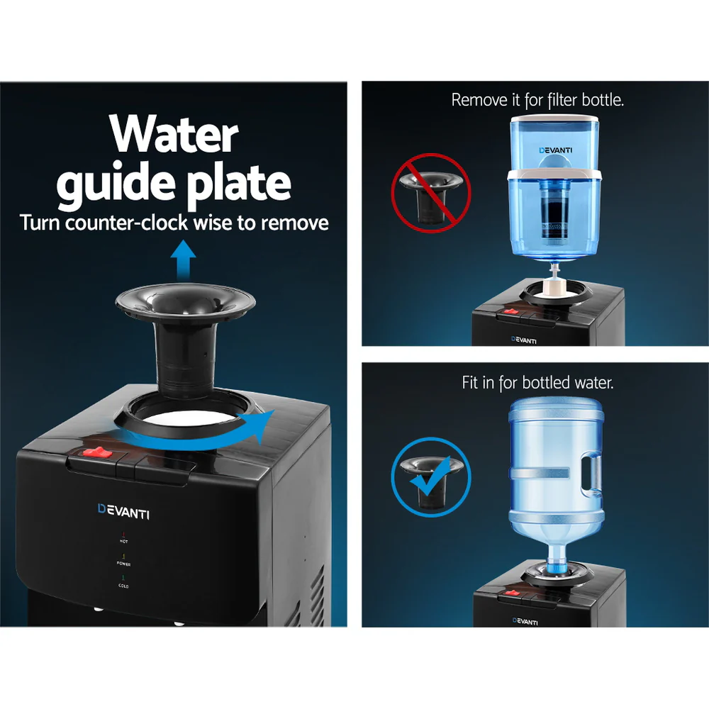 Devanti Water Cooler Dispenser Stand (Black) - Image 7