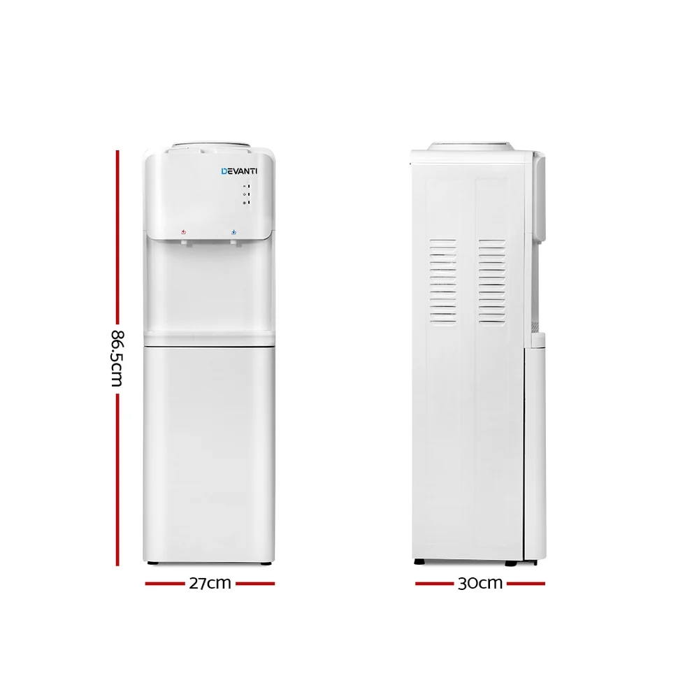 Devanti Water Cooler Dispenser Stand (White) - Image 2