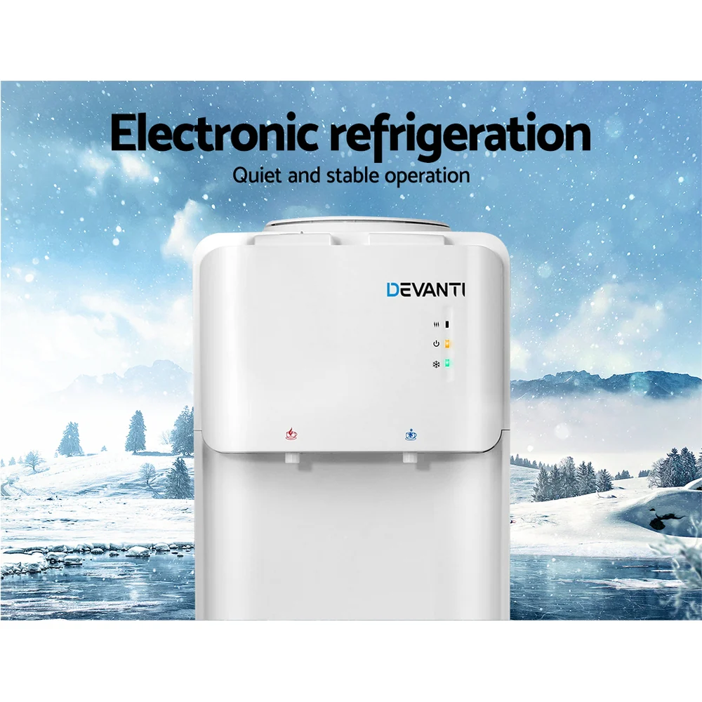 Devanti Water Cooler Dispenser Stand (White) - Image 5