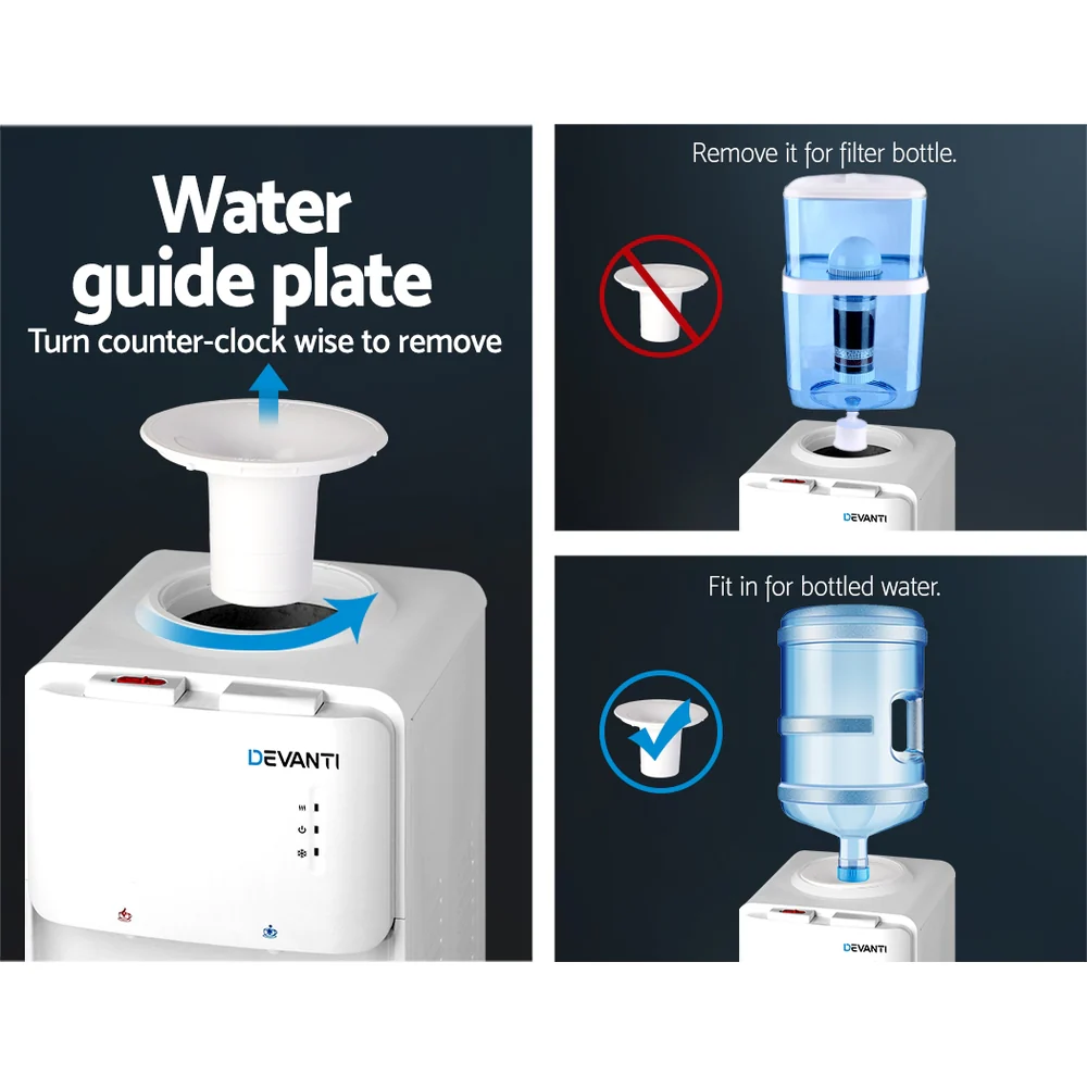 Devanti Water Cooler Dispenser Stand (White) - Image 7