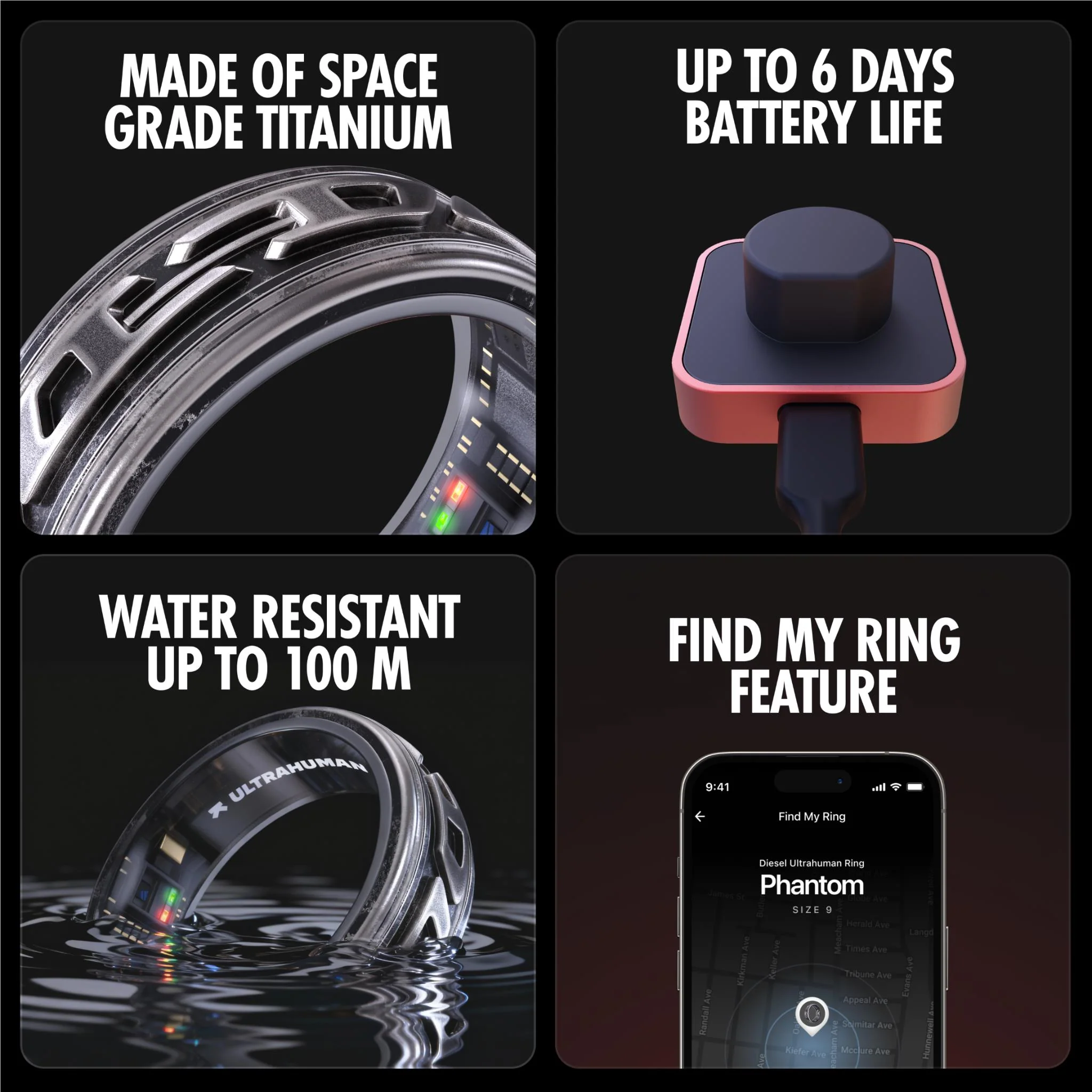 Diesel x Ultrahuman Ring [Size 07] (Phantom) - Image 9
