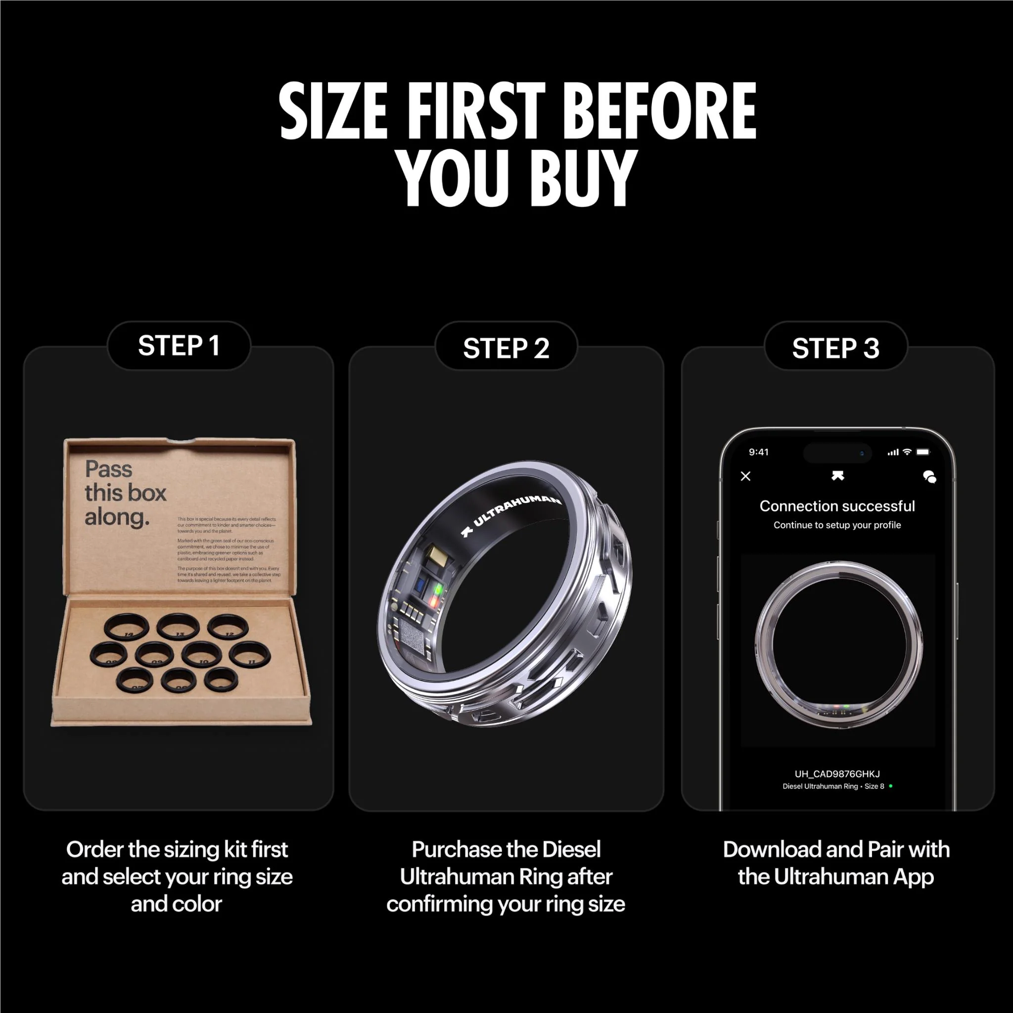 Diesel x Ultrahuman Ring [Size 13] (Cryo) - Image 2