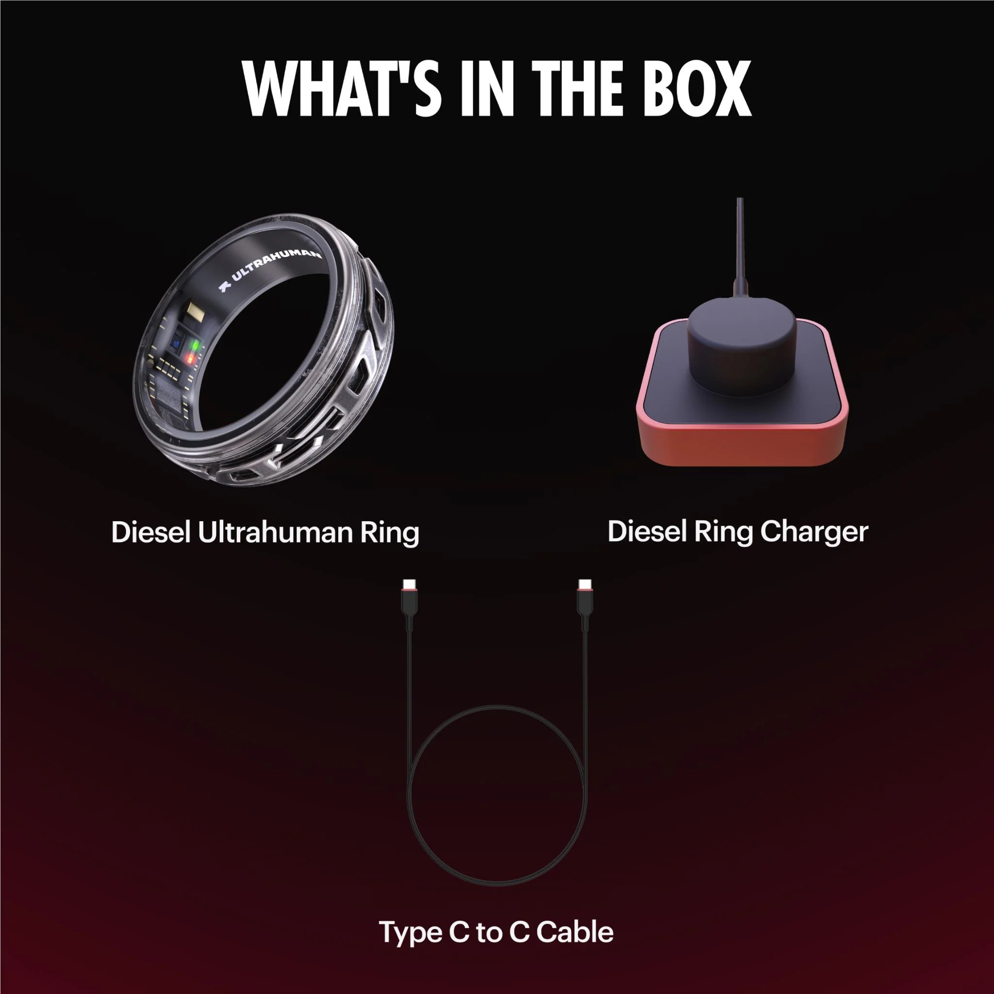 Diesel x Ultrahuman Ring [Size 14] (Phantom) - Image 10