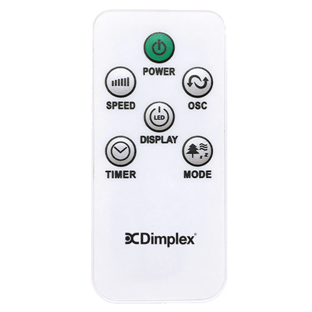 Dimplex 117cm Electric 45 Watt Tower Fan with Remote Control (White) - Image 3