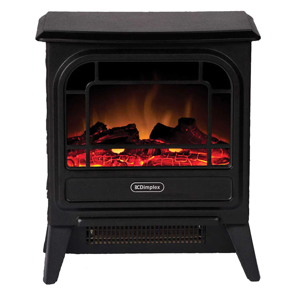 Dimplex MCFSTV12 1.2kW Optiflame LED Electric/Portable Microstove Fire Heater BK - Image 2