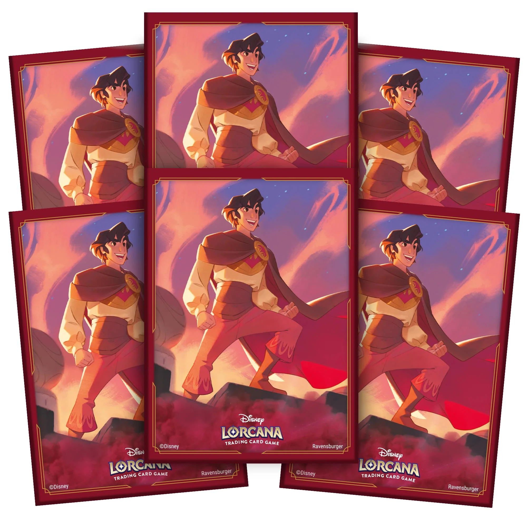 Disney Lorcana Trading Card Game - Shimmering Skies Aladdin Card Sleeves - Image 2