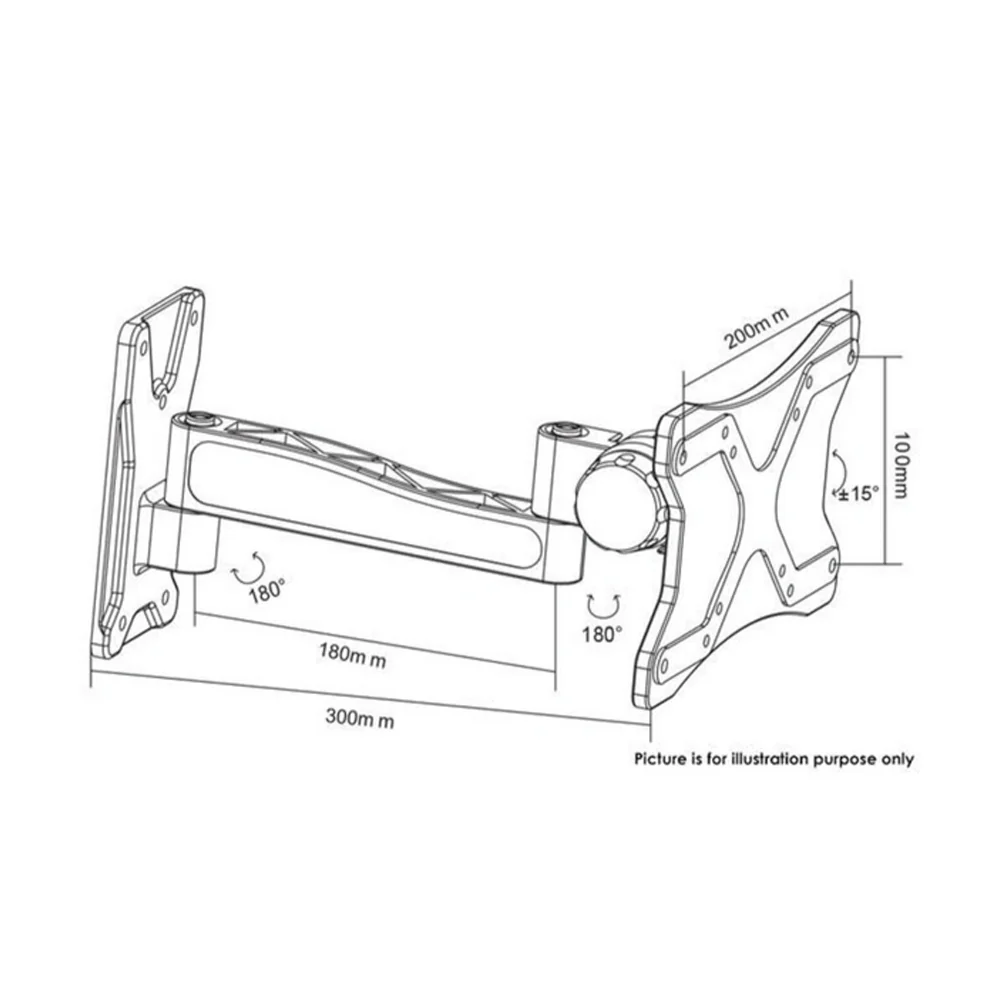 Doss LCD20B Universal TV Wall Mount Bracket - Image 3