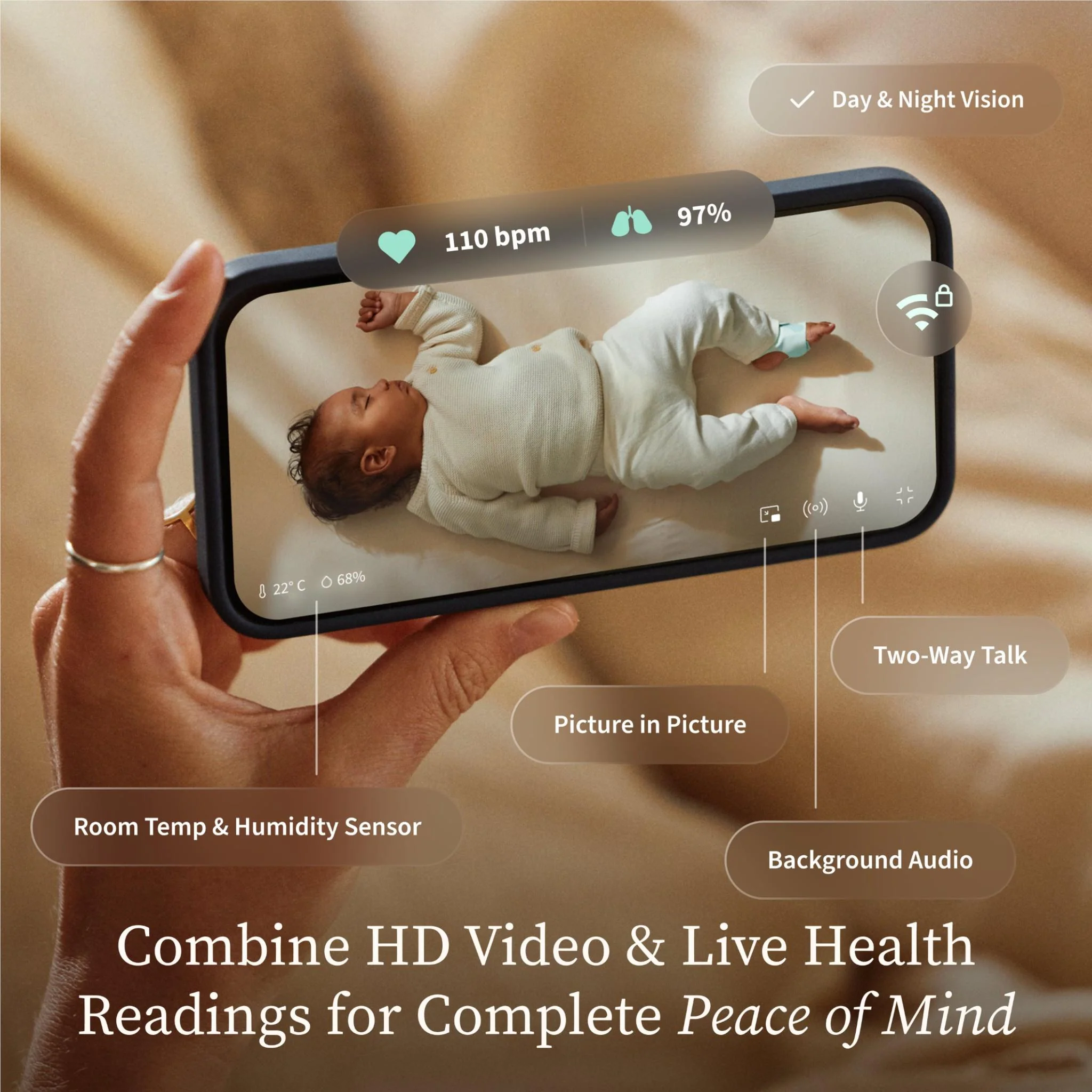 Dream Sight & Dream Sock Duo Baby Monitor (Mint) - Image 6