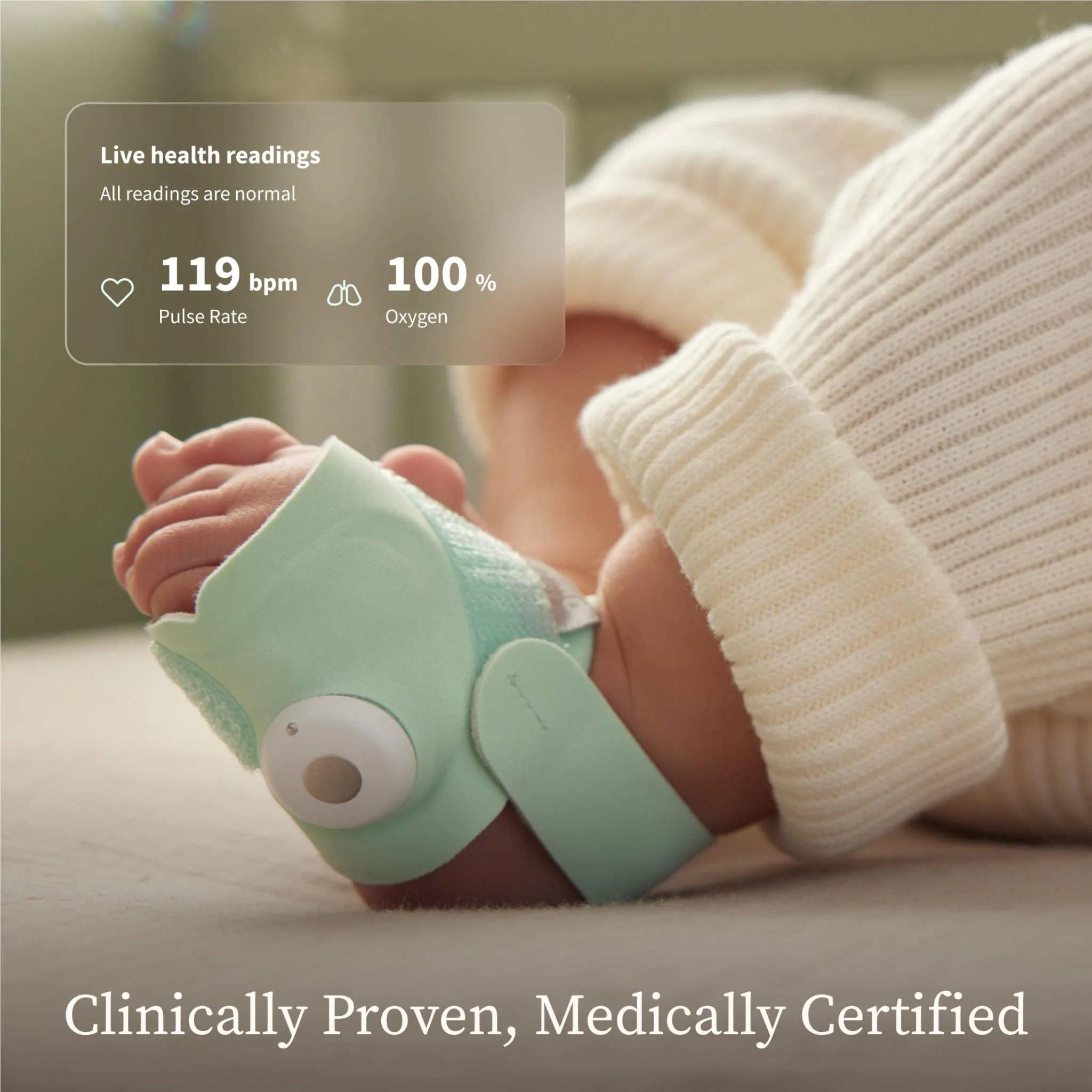 Dream Sight & Dream Sock Duo Baby Monitor (Mint) - Image 7