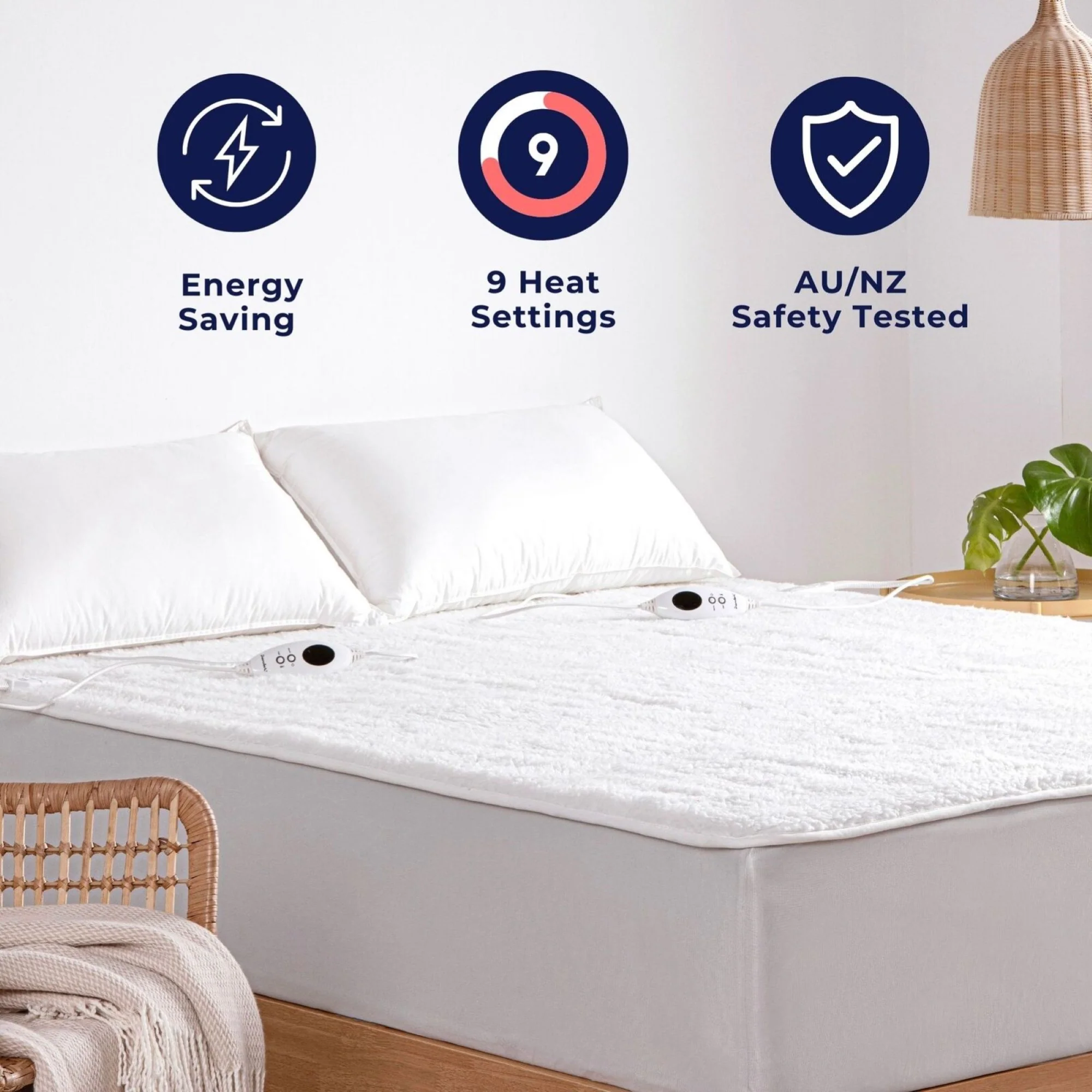 Dreamaker 350gsm Fleece Top Electric Blanket [Long Single Right Hand Side Controller] - Image 3