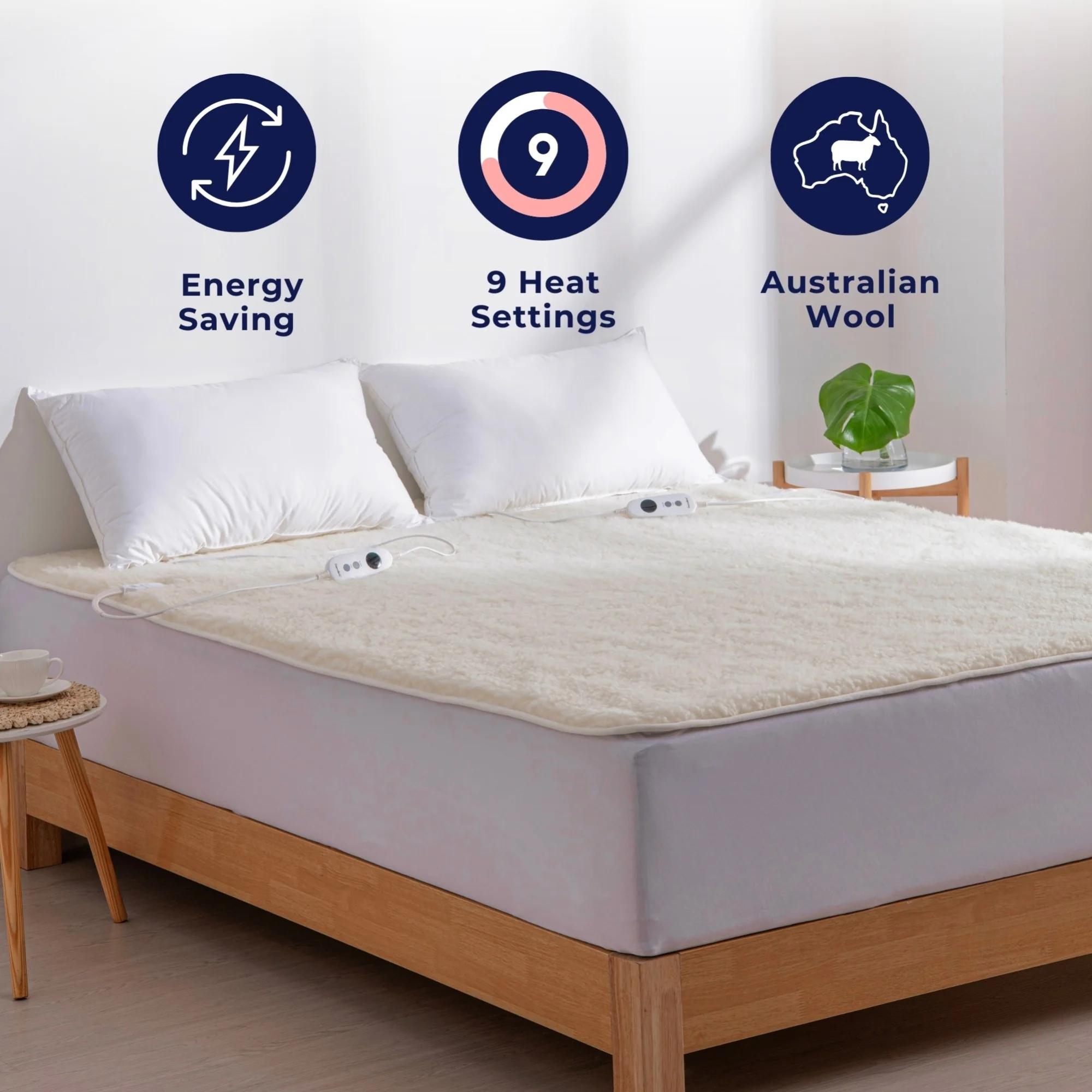 Dreamaker Australian Wool Fleece Electric Blanket [Queen] - Image 3