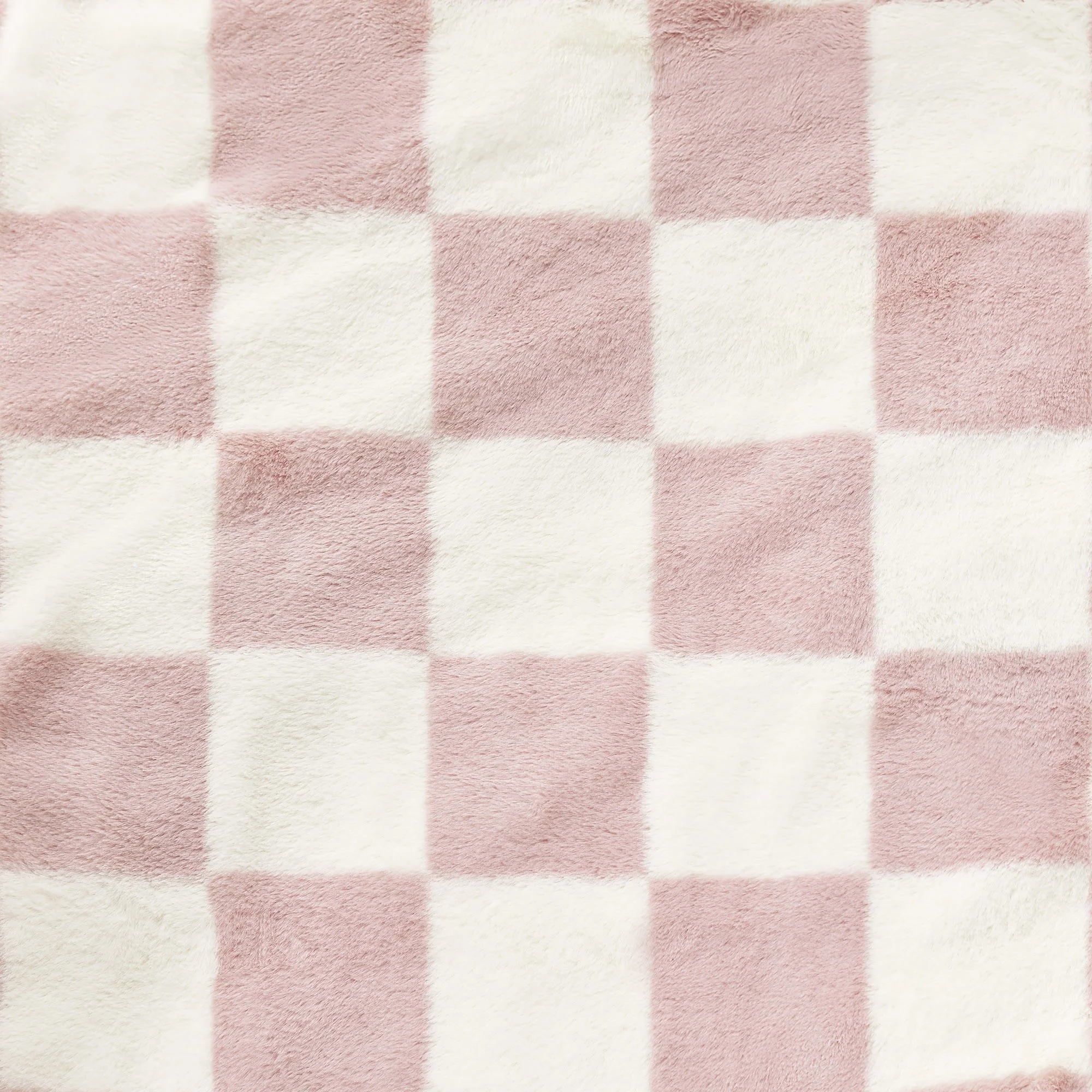 Dreamaker Checkered Plush Electric Heated Throw Blanket [130x160cm] (Pink/Cream) - Image 3