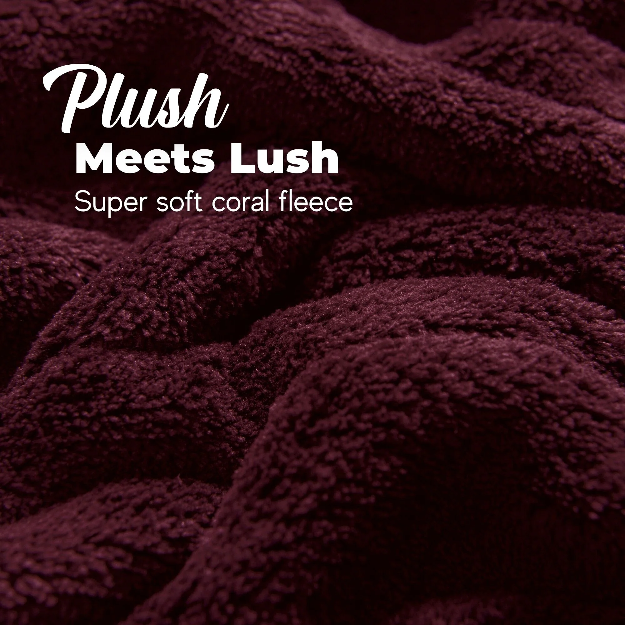 Dreamaker Coral Fleece Electric Heated Throw Blanket [130x160cm] (Cherry) - Image 4