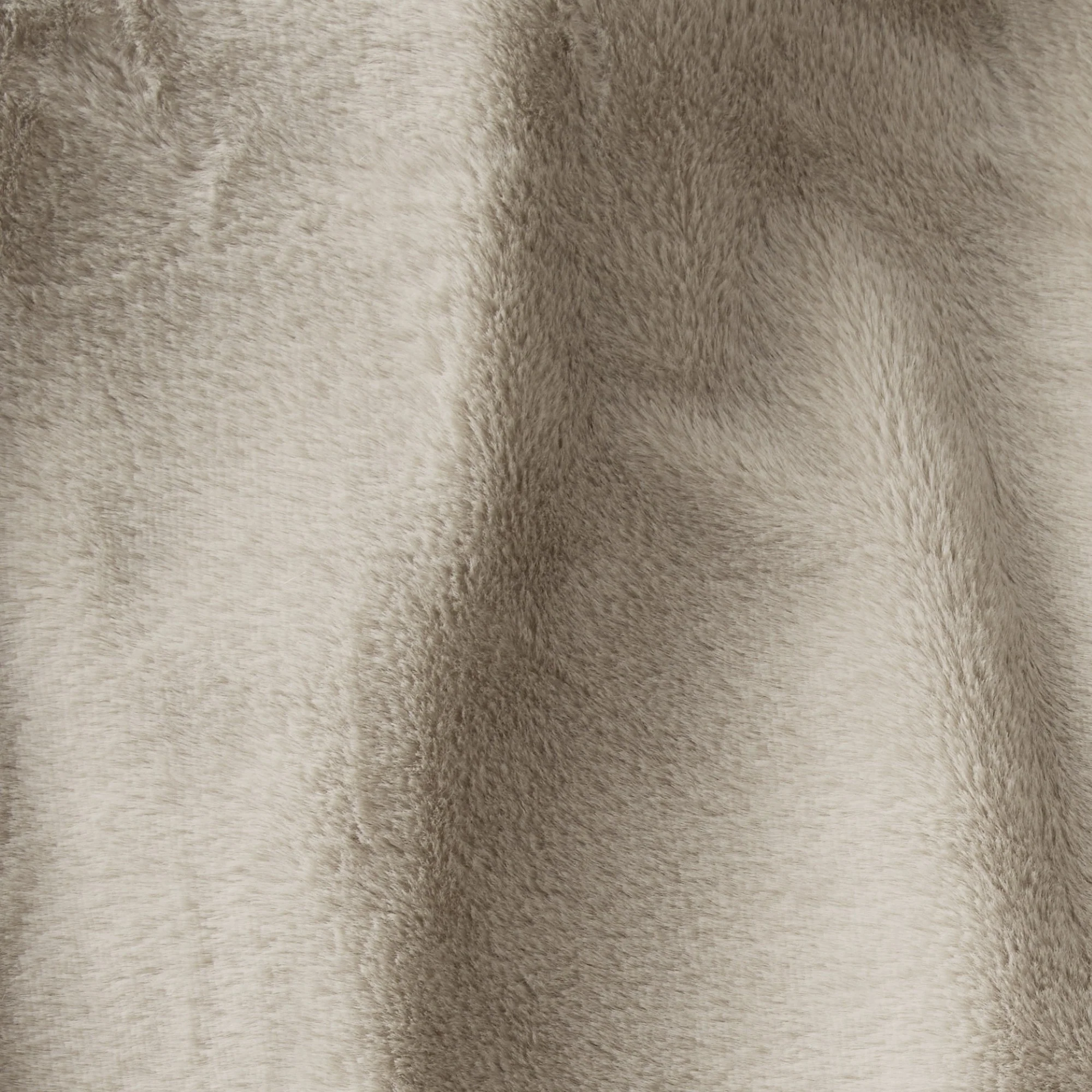 Dreamaker Denver Carved Stripe Faux Fur Heated Throw [130x160cm] (Natural) - Image 5